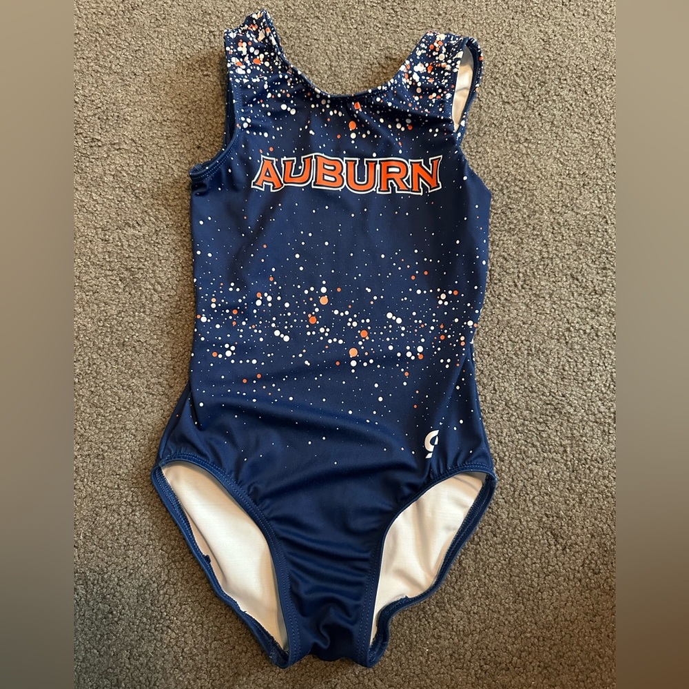 Girls Auburn University GK Leotard, Size Child Medium